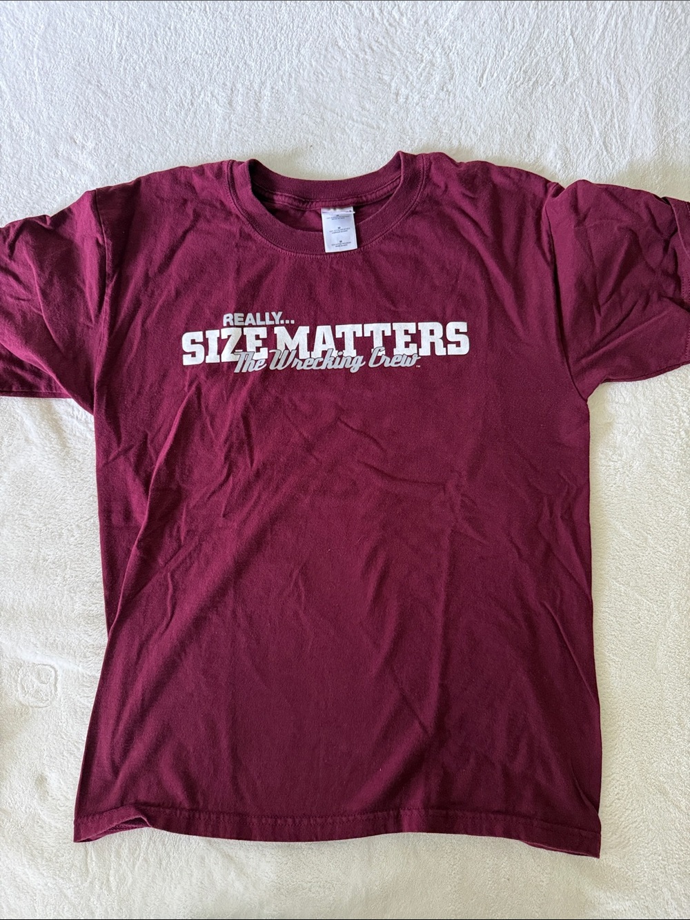 2 TX A&M Maroon Graphic Tee Wrecking Crew and Aggie Grandpa